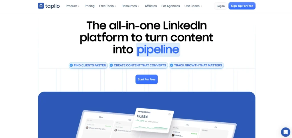 LinkedIn Marketing Tool - Taplio