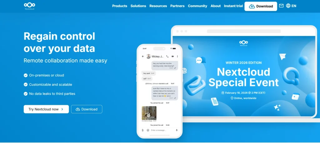 Cloud Storage Alternative - Nextcloud