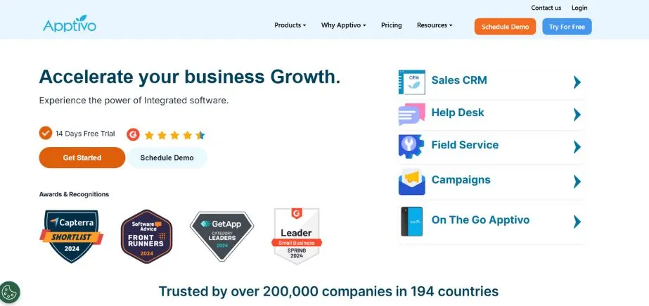 Apptivo - client management apps