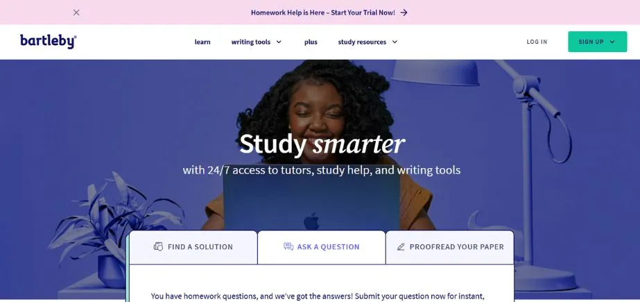 Bartleby - Homeworkify Alternatives