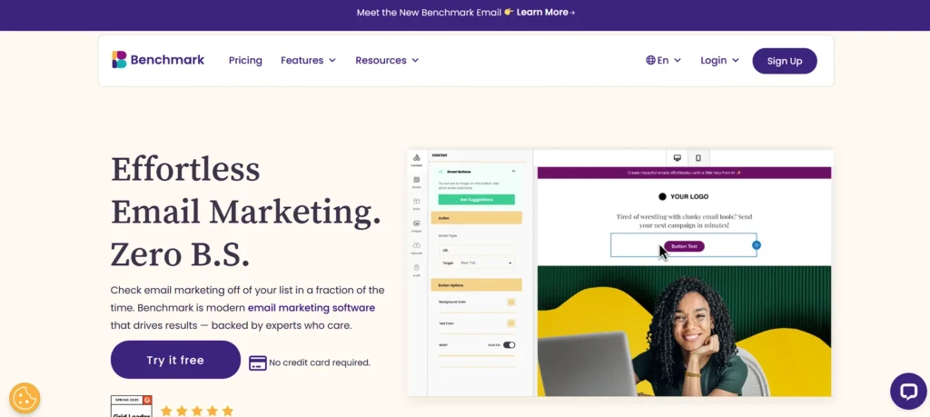 email marketing tool - Benchmark Email