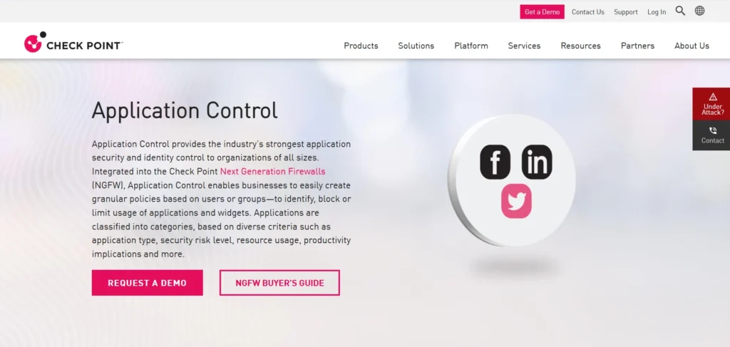Application Control Tool - Checkpoint application control