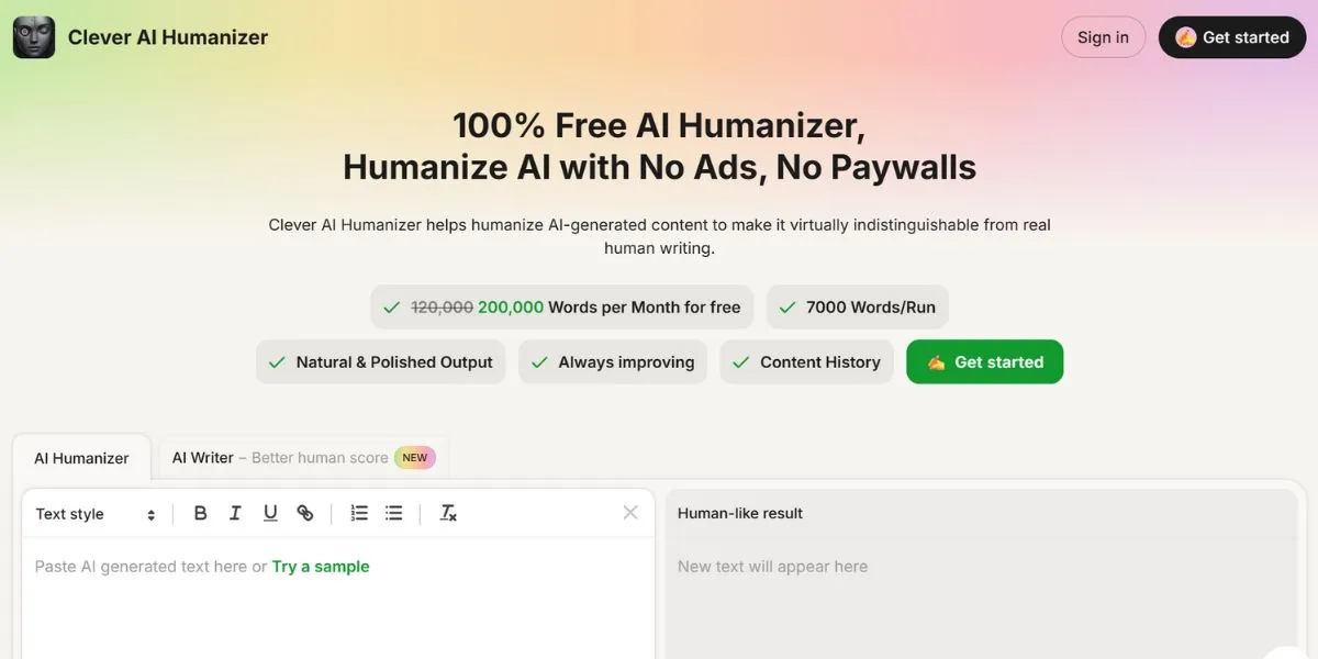 Clever AI Humanizer - best AI Humanizer