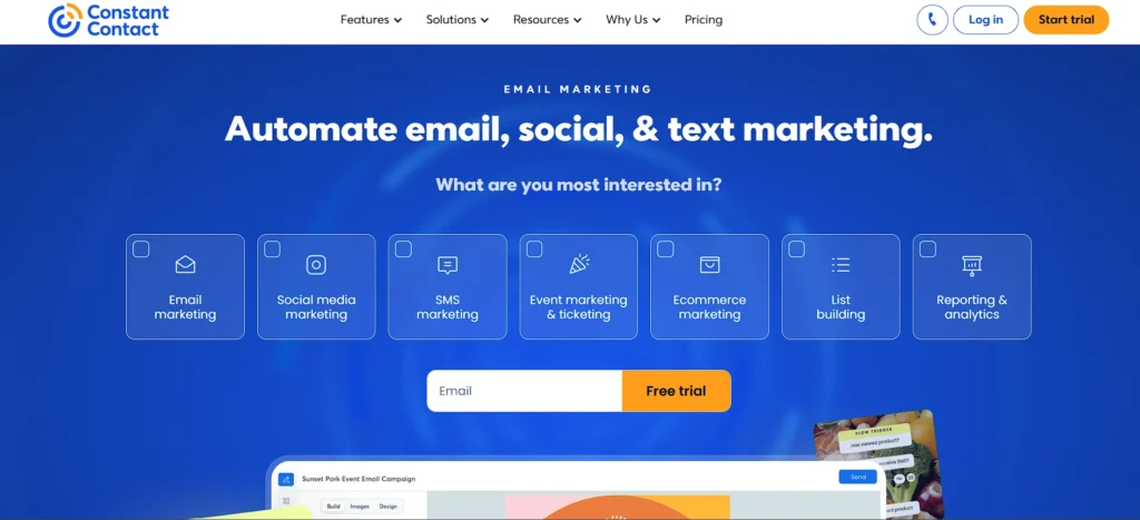 email marketing tool - Constant Contact