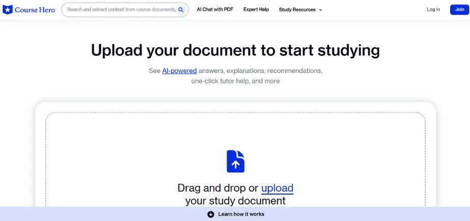 Course Hero - Homeworkify Alternatives