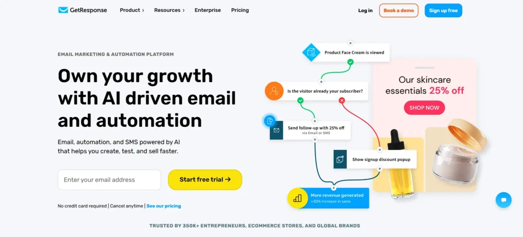 email marketing tool - GetResponse