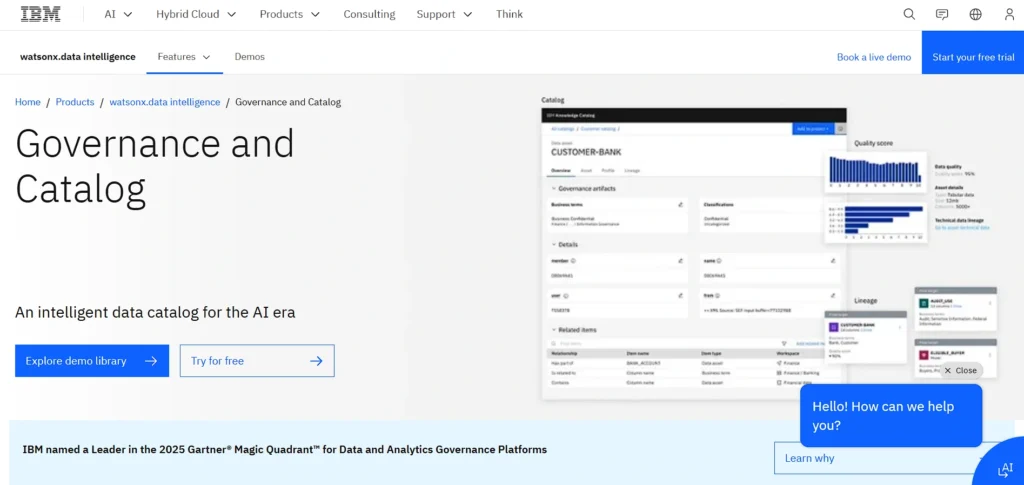 data asset management tool - IBM Knowledge Catalog