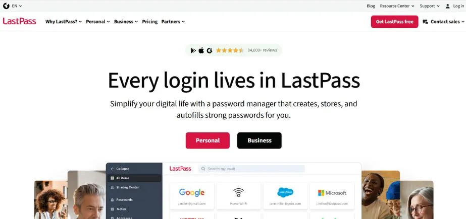 LastPass - Password Management Tools 