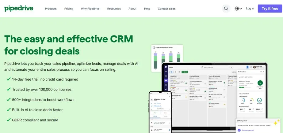 Pipedrive - client management apps