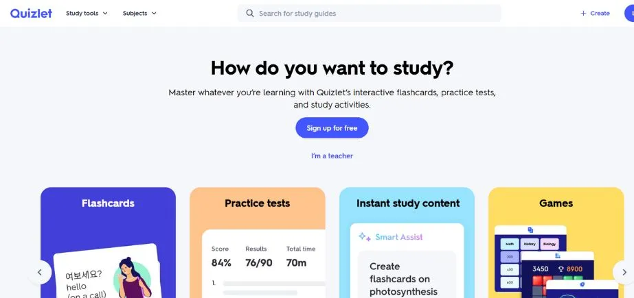 Quizlet - Homeworkify Alternatives