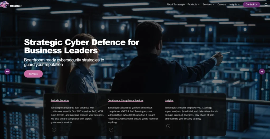 Cybersecurity companies in Bangalore
- Terraeagle Technologies Private Limited