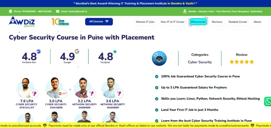 Awdiz - Cyber Security Courses in Pune