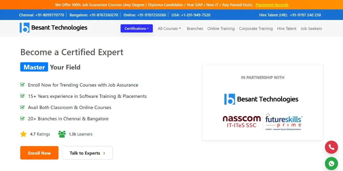 Besant Technologies - Cyber Security Courses in Coimbatore