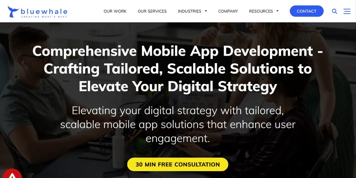 Blue Whale Apps - Mobile App Development Companies in the USA