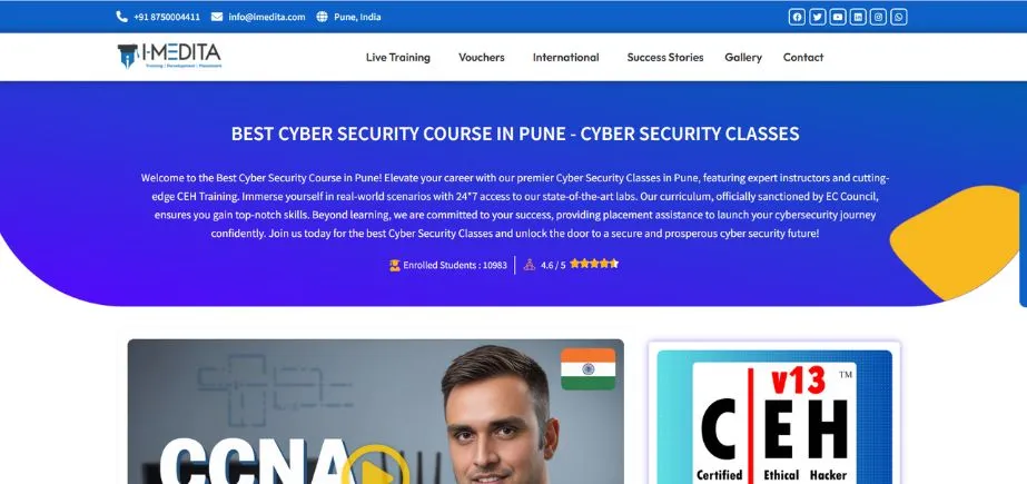 I-MEDITA - Cyber Security Courses in Pune