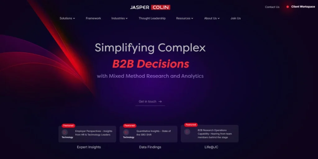 Jasper Colin - Market Research Companies in Noida