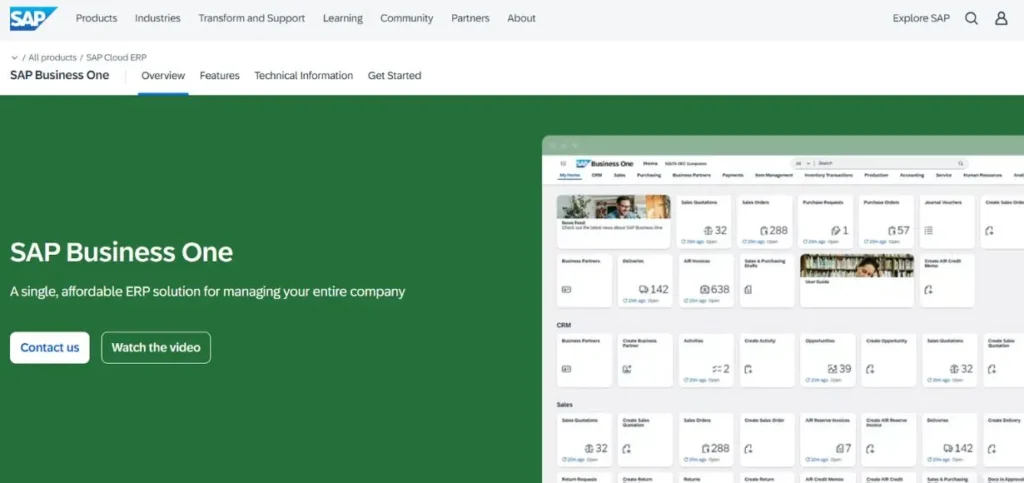 SAP Business One - IT Companies in Hyderabad