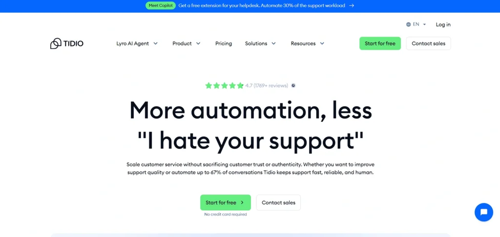 ai tool for business - Tidio AI