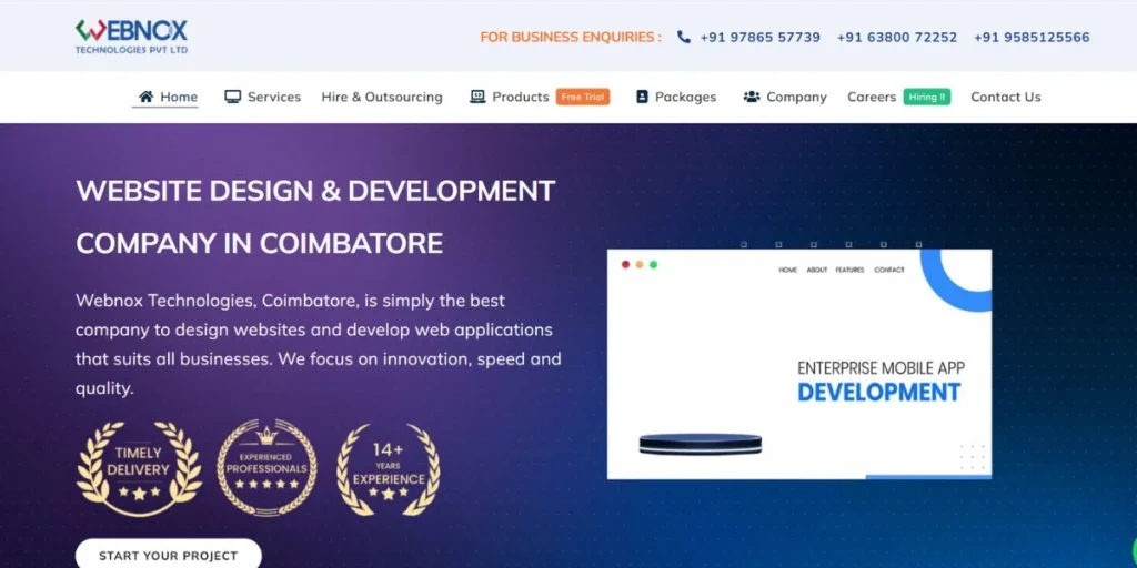 Webnox Technologies - Product Based Companies in Coimbatore