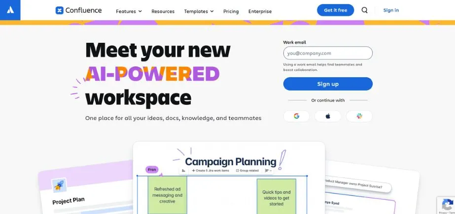 Product Management Software - confluence