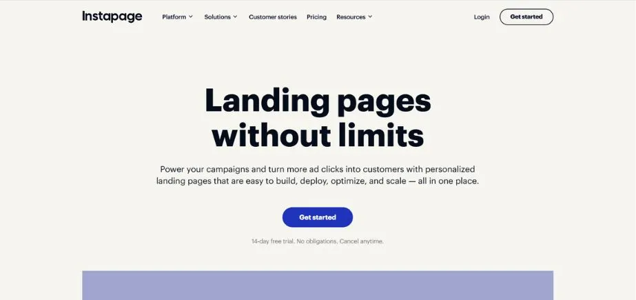 Leadpages Alternatives - instapage