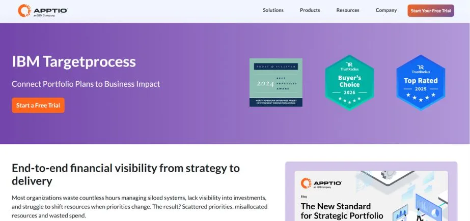 Scrum Tools - targetprocess