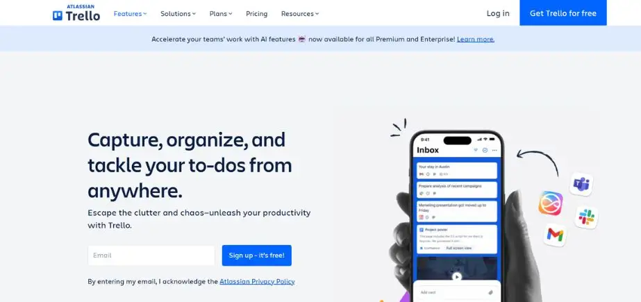 Product Management Software - trello