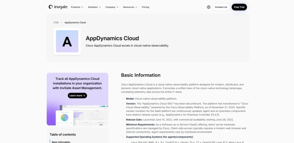 Cloud Cost Management Tools-AppDynamics