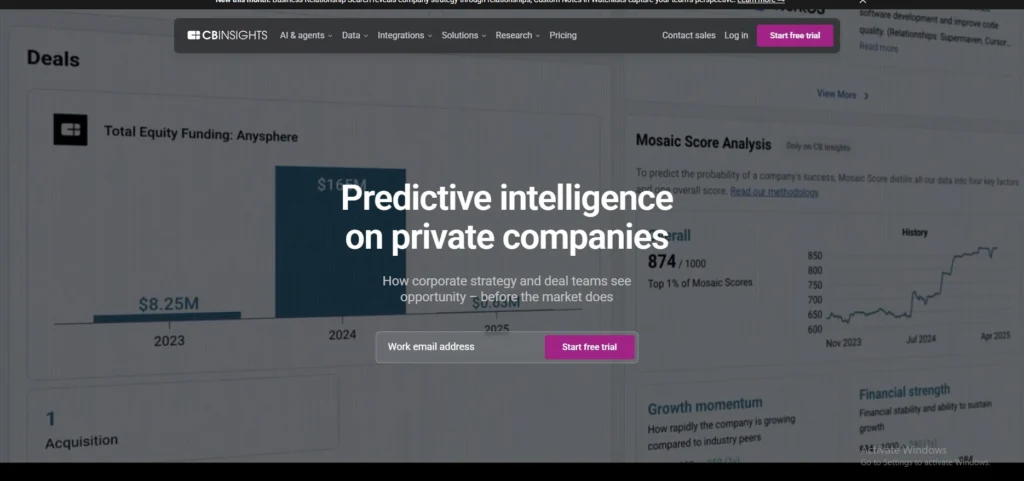  Market Intelligence Software-CB Insights