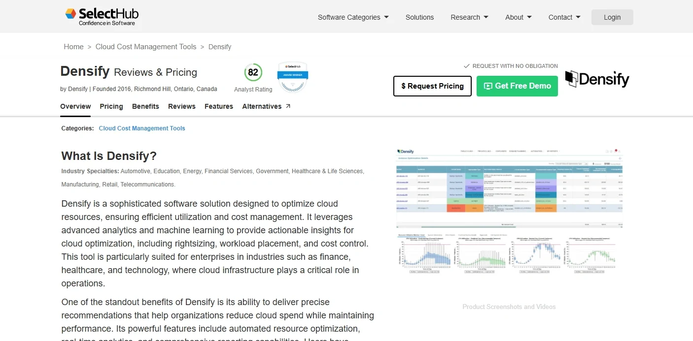 Cloud Cost Management Tools-Densify