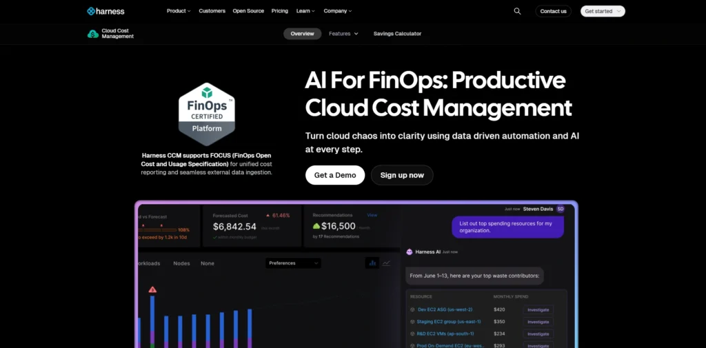 Cloud Cost Management Tools-Harness Cloud Cost Management
