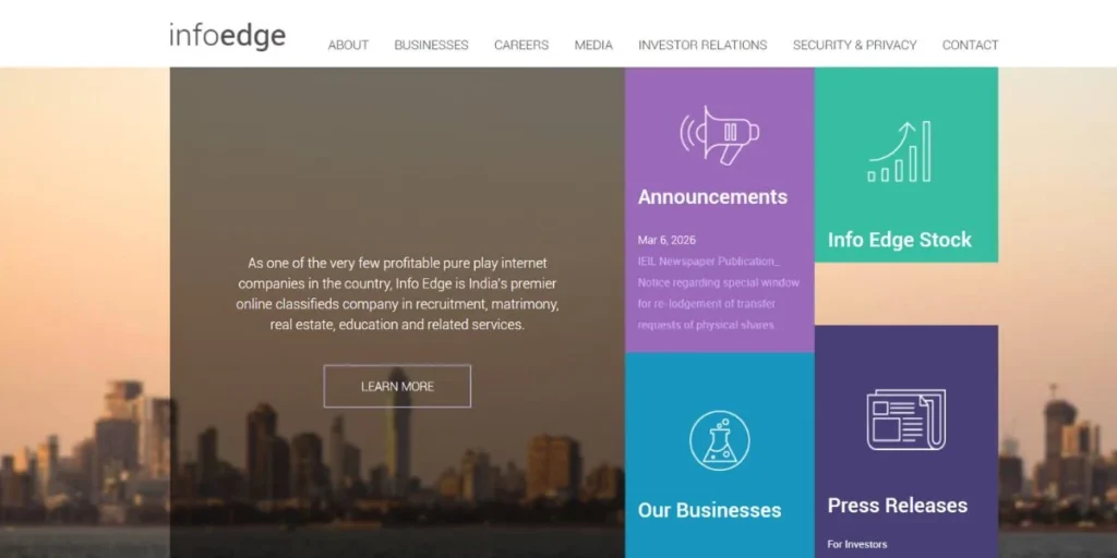 Info Edge India - IT Companies in Mumbai