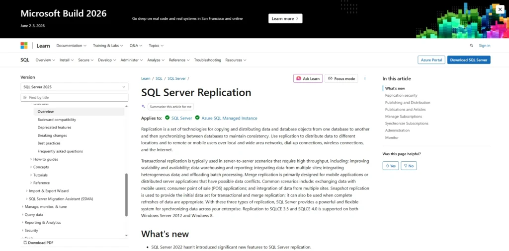 Data Replication Software-Microsoft SQL Server replication