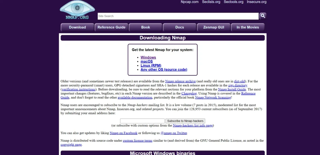 Nmap-   Open Source Cybersecurity Tool