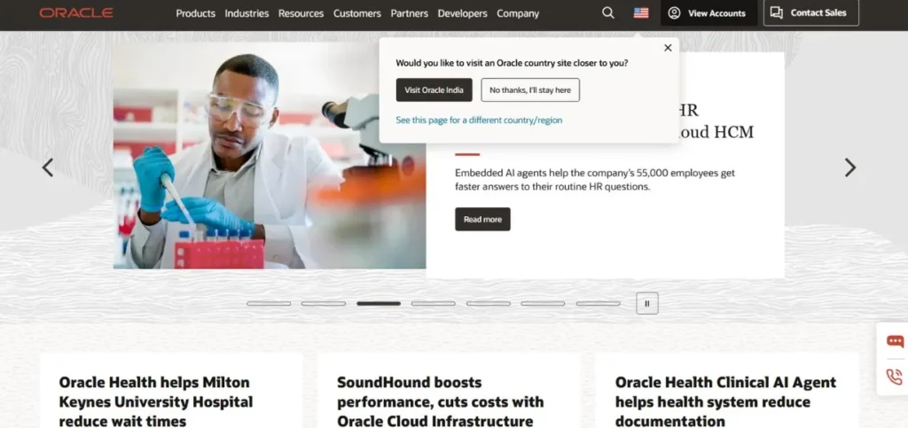 Oracle - MNC Companies in Hyderabad