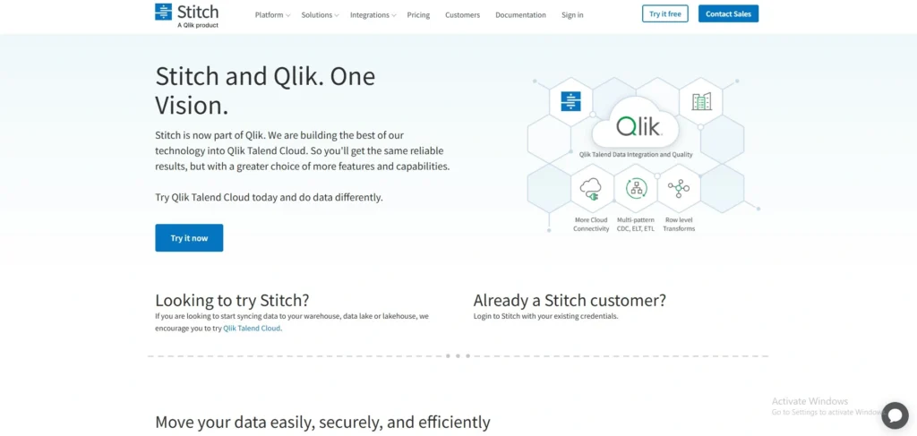 Stitch Data-data integration software