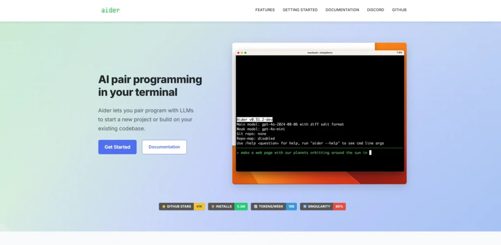AI coding tools-Aider