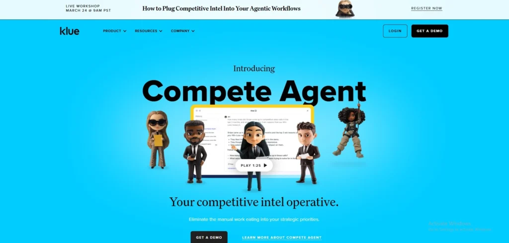  Market Intelligence Software- Klue