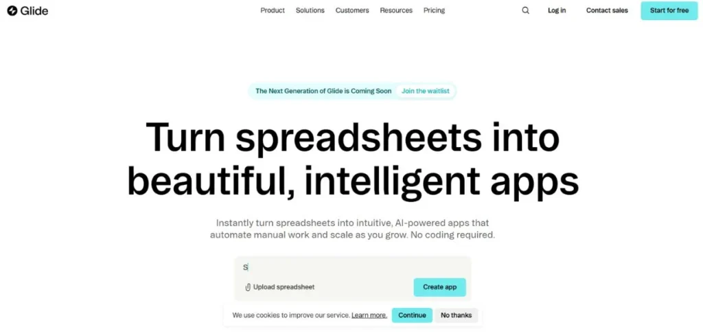 AI App Builder Platforms-Glide