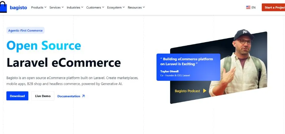 Bagisto - Open Source E-commerce Software