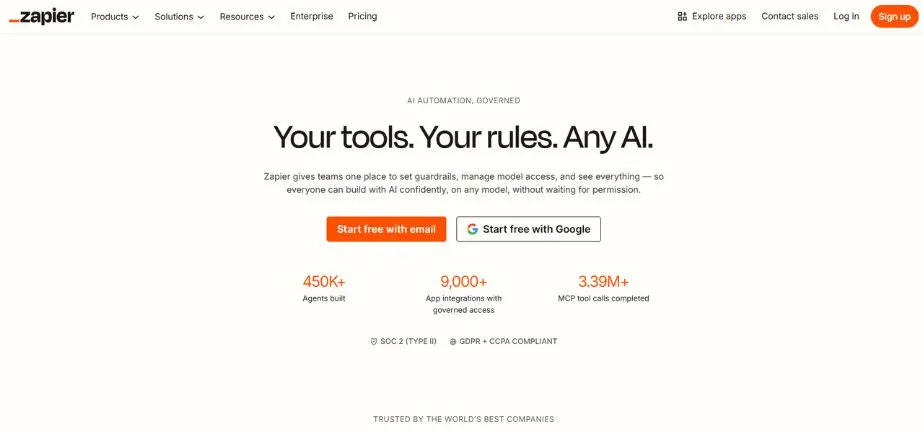 Zapier - Business Process Automation Tools