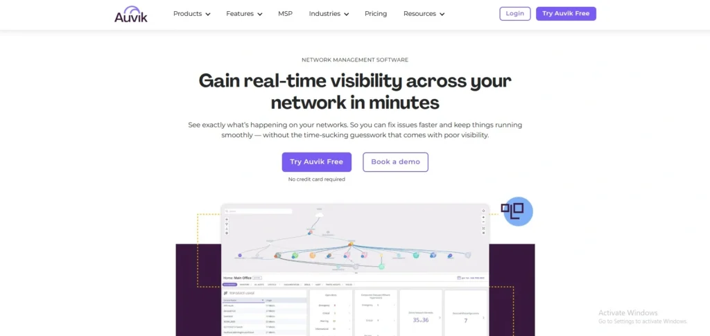  server monitoring software - Auvik