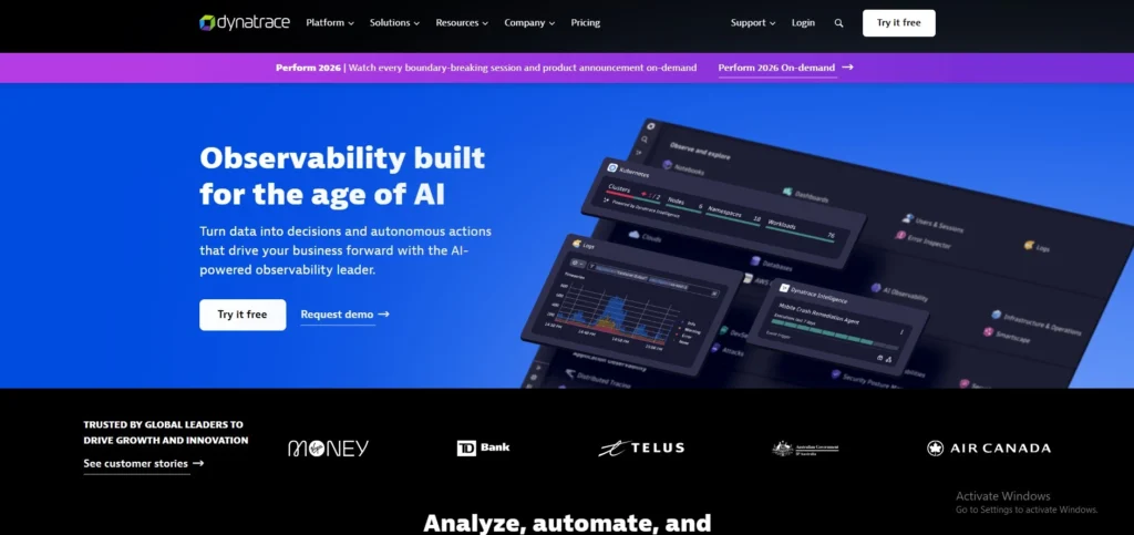  server monitoring software =Dynatrace