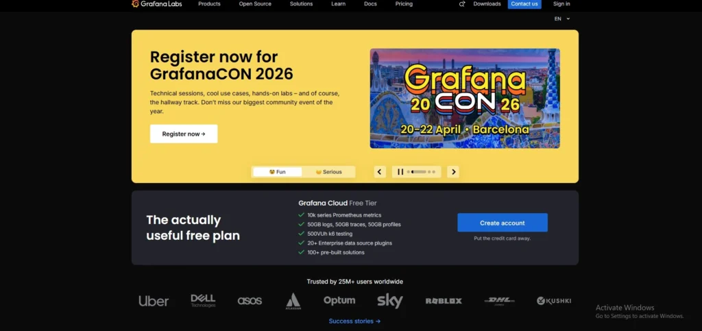  server monitoring software -Grafana