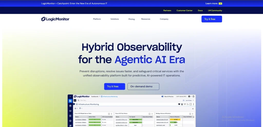  server monitoring software -LogicMonitor