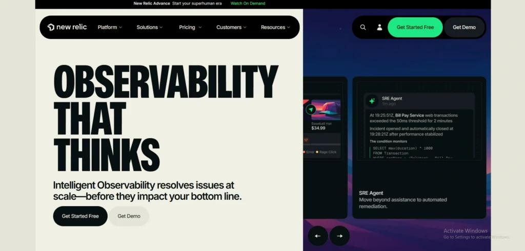  server monitoring software - New Relic
