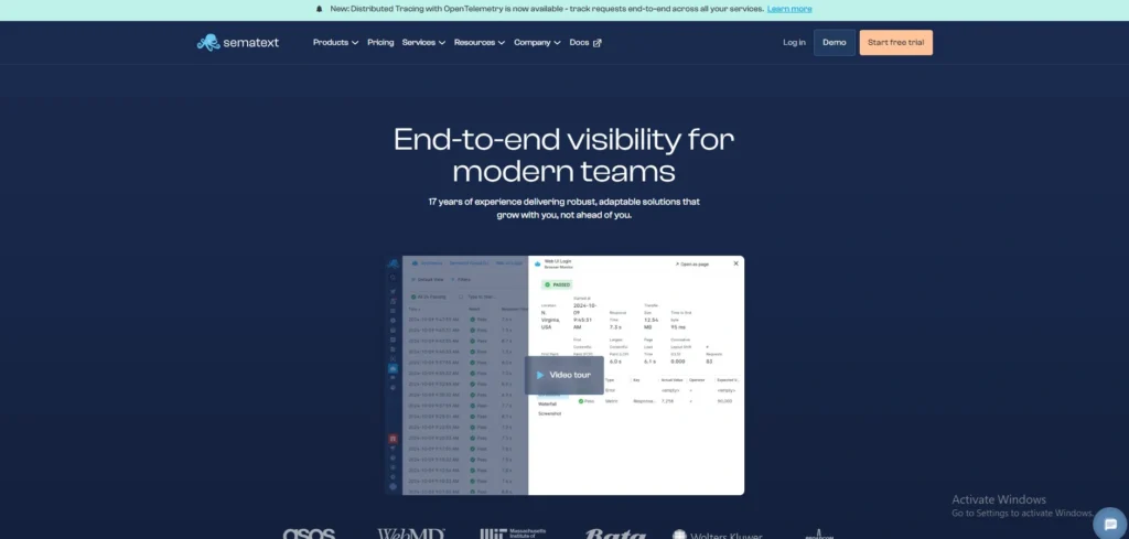  server monitoring software -Sematext Monitoring