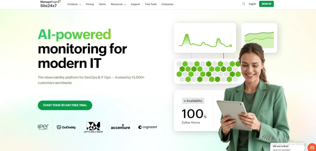  server monitoring software -Site24x7