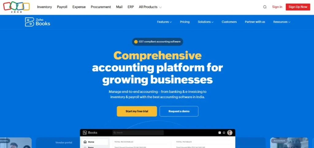 Cloud-Based Accounting Software-Zoho Books